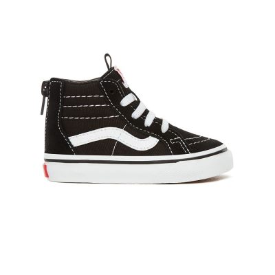 Vans Sk8-Hi Zip - Çocuk Bilekli Ayakkabı (Siyah Beyaz)